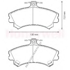 571940B BENDIX Комплект тормозных колодок, дисковый тормоз