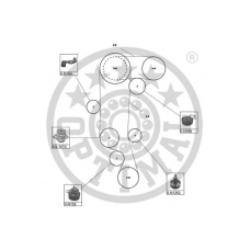 SK-1585AQ1 OPTIMAL Водяной насос + комплект зубчатого ремня