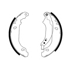 8DB 355 001-881 HELLA PAGID Комплект тормозных колодок
