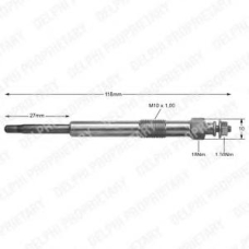 HDS406 DELPHI Свеча накаливания