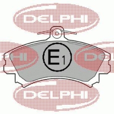 LP993 DELPHI Комплект тормозных колодок, дисковый тормоз