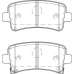 FD7413A NECTO Комплект тормозных колодок, дисковый тормоз