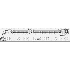 BBH7752 BORG & BECK Тормозной шланг