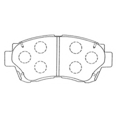 FP0476 FIT Комплект тормозных колодок, дисковый тормоз