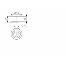 TKR 9945 TIMKEN Паразитный / ведущий ролик, зубчатый ремень