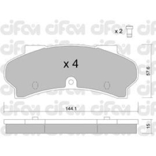 822-017-0 CIFAM Комплект тормозных колодок, дисковый тормоз