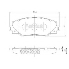 N3602138 NIPPARTS Комплект тормозных колодок, дисковый тормоз