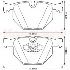 573228B BENDIX Комплект тормозных колодок, дисковый тормоз