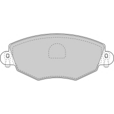 DBP241425 DURON Комплект тормозных колодок, дисковый тормоз