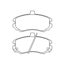 MDB2721 MINTEX Комплект тормозных колодок, дисковый тормоз