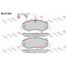 BL2173A1 FTE Комплект тормозных колодок, дисковый тормоз