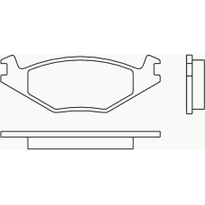 P 85 019 BREMBO Комплект тормозных колодок, дисковый тормоз