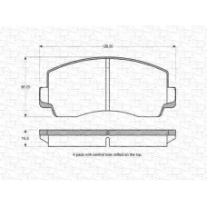 363702160935 MAGNETI MARELLI Комплект тормозных колодок, дисковый тормоз
