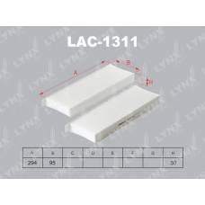 LAC1311 LYNX Фильтр салона (комплект 2 шт.)