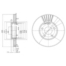 BG2745C DELPHI Тормозной диск