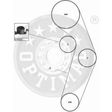 SK-1314 OPTIMAL Комплект ремня грм