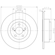 8DD 355 113-791 HELLA Тормозной диск