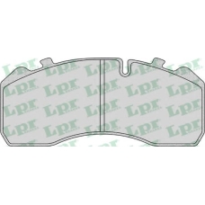 05P1168 LPR Комплект тормозных колодок, дисковый тормоз