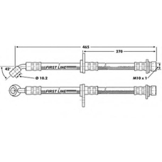FBH6781 FIRST LINE Тормозной шланг