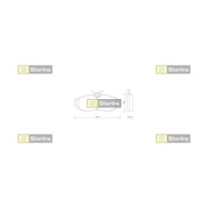 BD S257 STARLINE Комплект тормозных колодок, дисковый тормоз