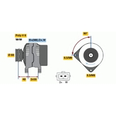 0 123 320 018 BOSCH Генератор