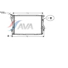 BW2202 AVA Радиатор, охлаждение двигателя