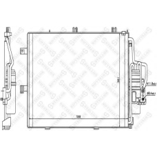 10-45142-SX STELLOX Конденсатор, кондиционер
