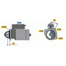 0 986 011 380 BOSCH Стартер