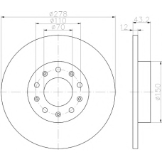 MDC2159 MINTEX Тормозной диск