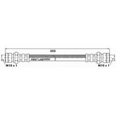 FBH6413 FIRST LINE Тормозной шланг