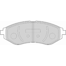 FD7112A NECTO Комплект тормозных колодок, дисковый тормоз