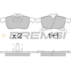 BP3093 BREMSI Комплект тормозных колодок, дисковый тормоз