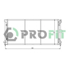 PR 9537A2 PROFIT Радиатор, охлаждение двигателя