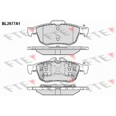BL2677A1 FTE Комплект тормозных колодок, дисковый тормоз