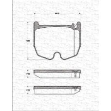 363702161411 MAGNETI MARELLI Комплект тормозных колодок, дисковый тормоз