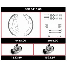 SPK 3415.00 WOKING Комплект тормозов, барабанный тормозной механизм