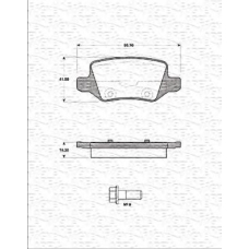 363702161269 MAGNETI MARELLI Комплект тормозных колодок, дисковый тормоз