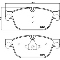 8DB 355 021-141 HELLA Комплект тормозных колодок, дисковый тормоз