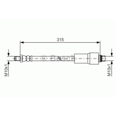 1 987 476 432 BOSCH Тормозной шланг