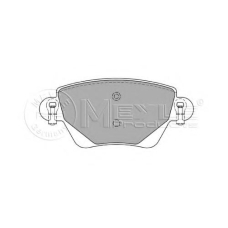 025 235 5717 MEYLE Комплект тормозных колодок, дисковый тормоз