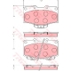 GDB7049<br />TRW<br />Комплект тормозных колодок, дисковый тормоз
