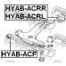 HYAB-ACF FEBEST Подвеска, рычаг независимой подвески колеса