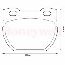 572494B BENDIX Комплект тормозных колодок, дисковый тормоз