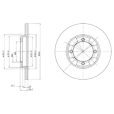 BG2324 DELPHI Тормозной диск