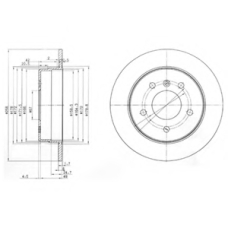 BG3710 DELPHI Тормозной диск