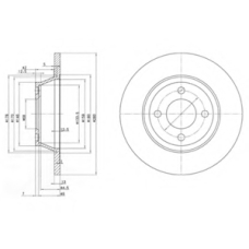 BG2783 DELPHI Тормозной диск