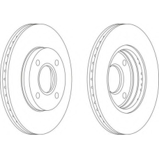 DDF1072-1 FERODO Тормозной диск