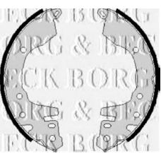 BBS6072 BORG & BECK Комплект тормозных колодок