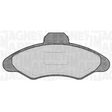 363916060246 MAGNETI MARELLI Комплект тормозных колодок, дисковый тормоз