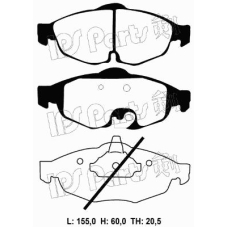IBD-1092 IPS Parts Комплект тормозных колодок, дисковый тормоз
